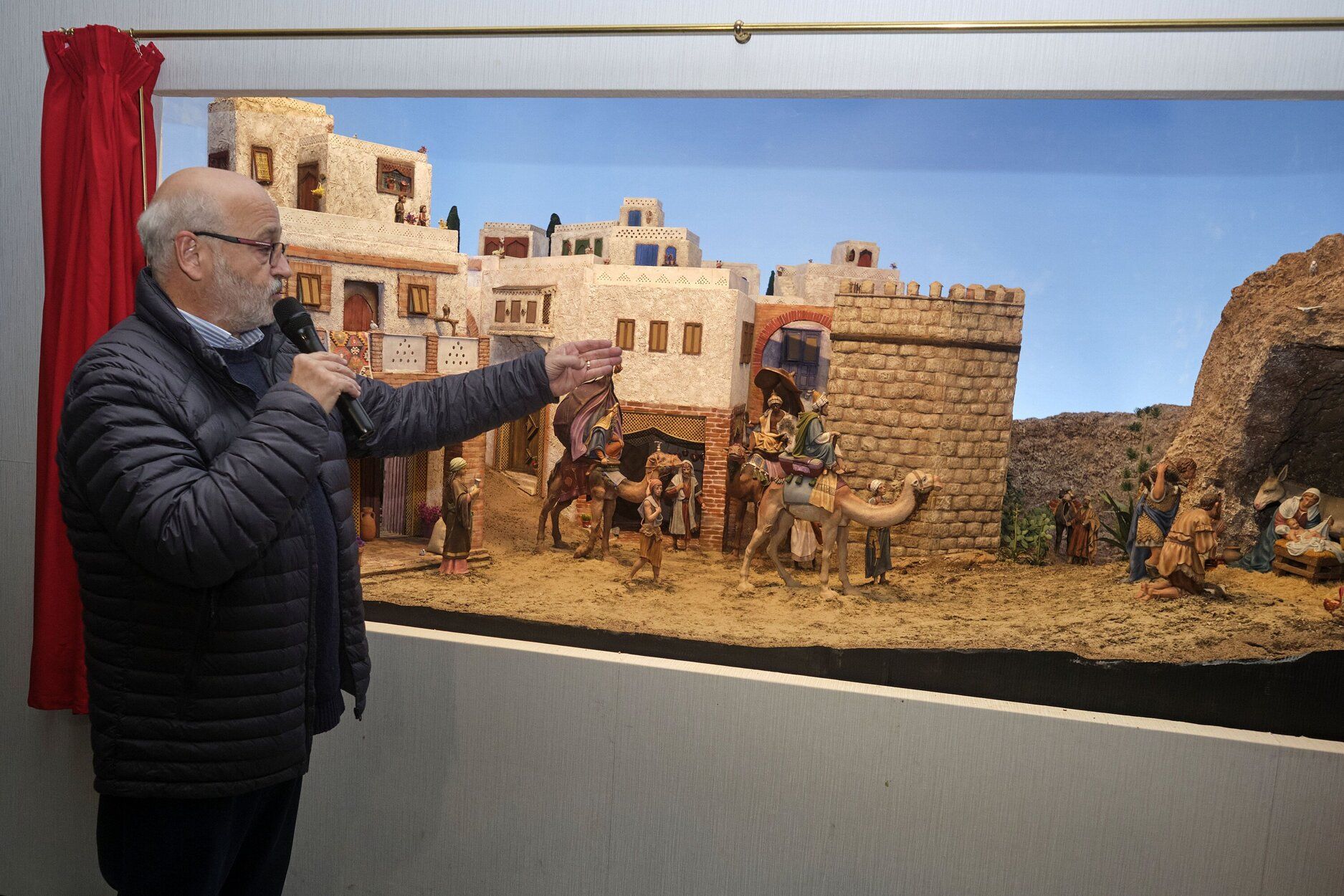 Imagenes del encendido de luces de navidad en Pamplona