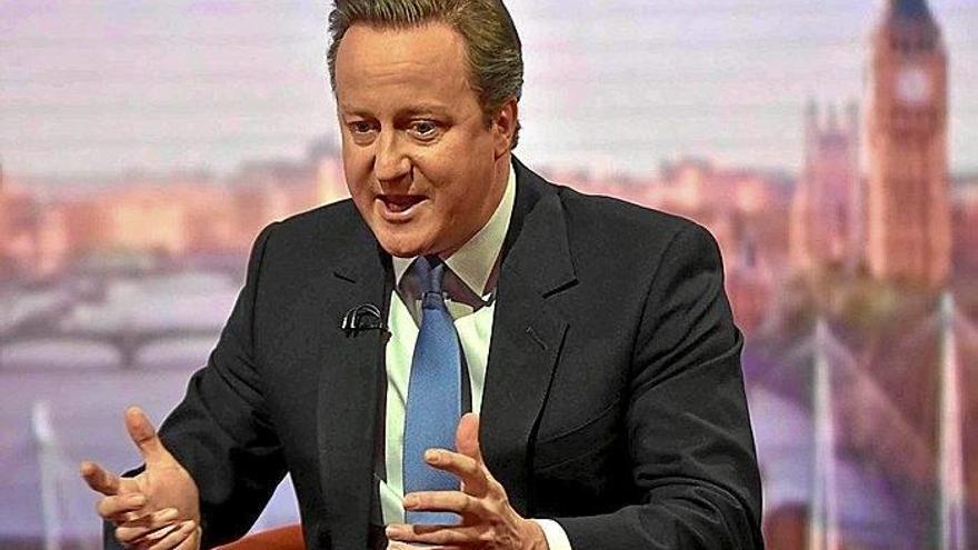 David Cameron, ayer, durante una entrevista concedida a la ‘BBC’.
