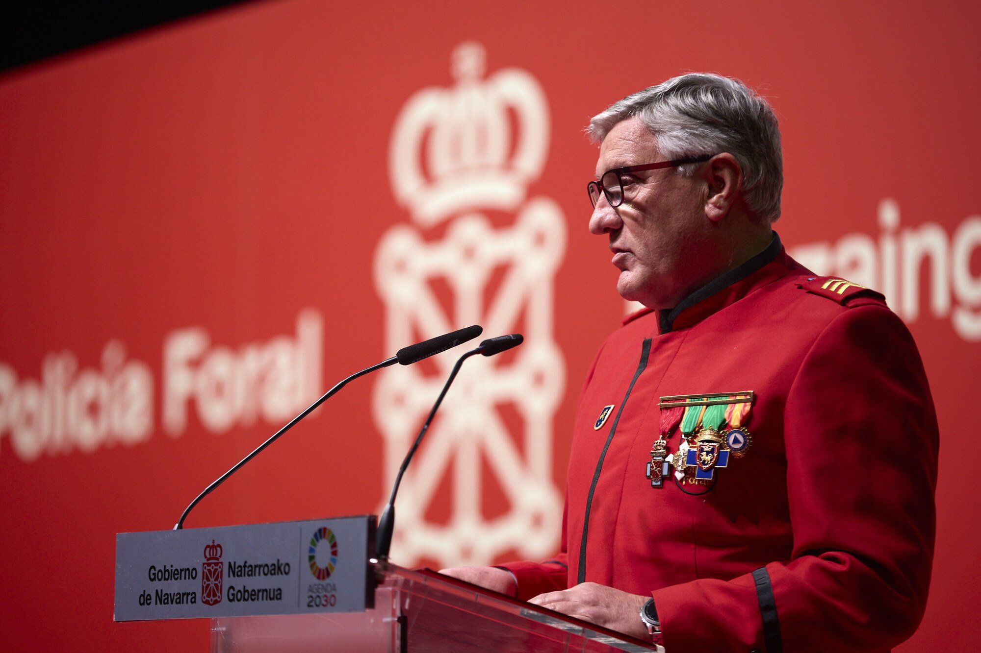 Acto central del Día de la Policía Foral