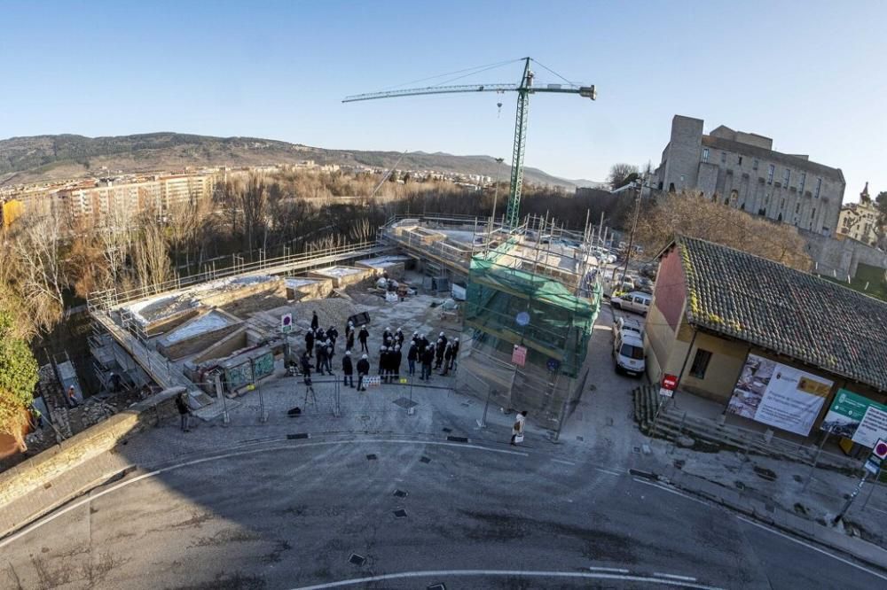 Visita a las obras del baluarte de Parma