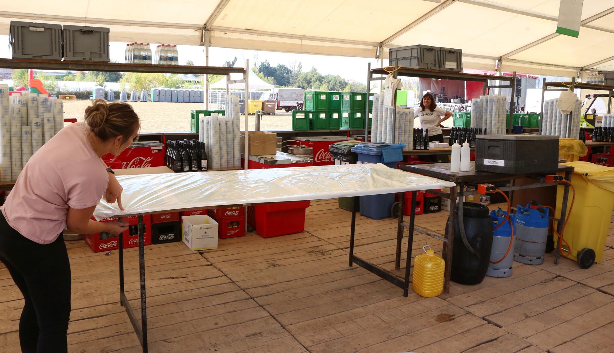 FOTOS | Preparativos del Nafarroa Oinez 2025 en Villava - Atarrabia