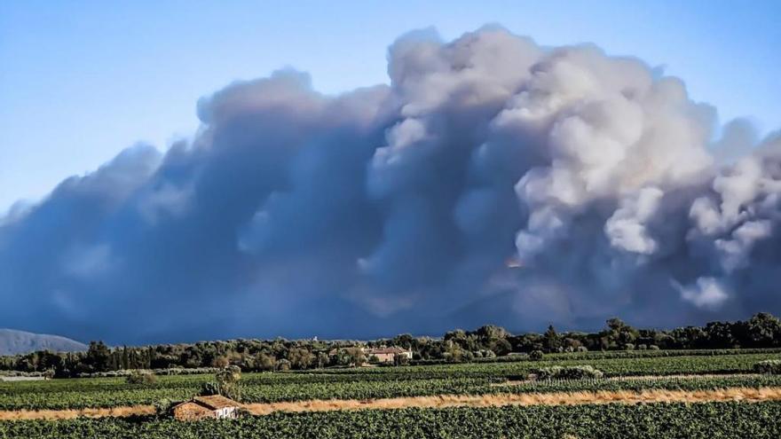 Miles de evacuados por un incendio en la Costa Azul