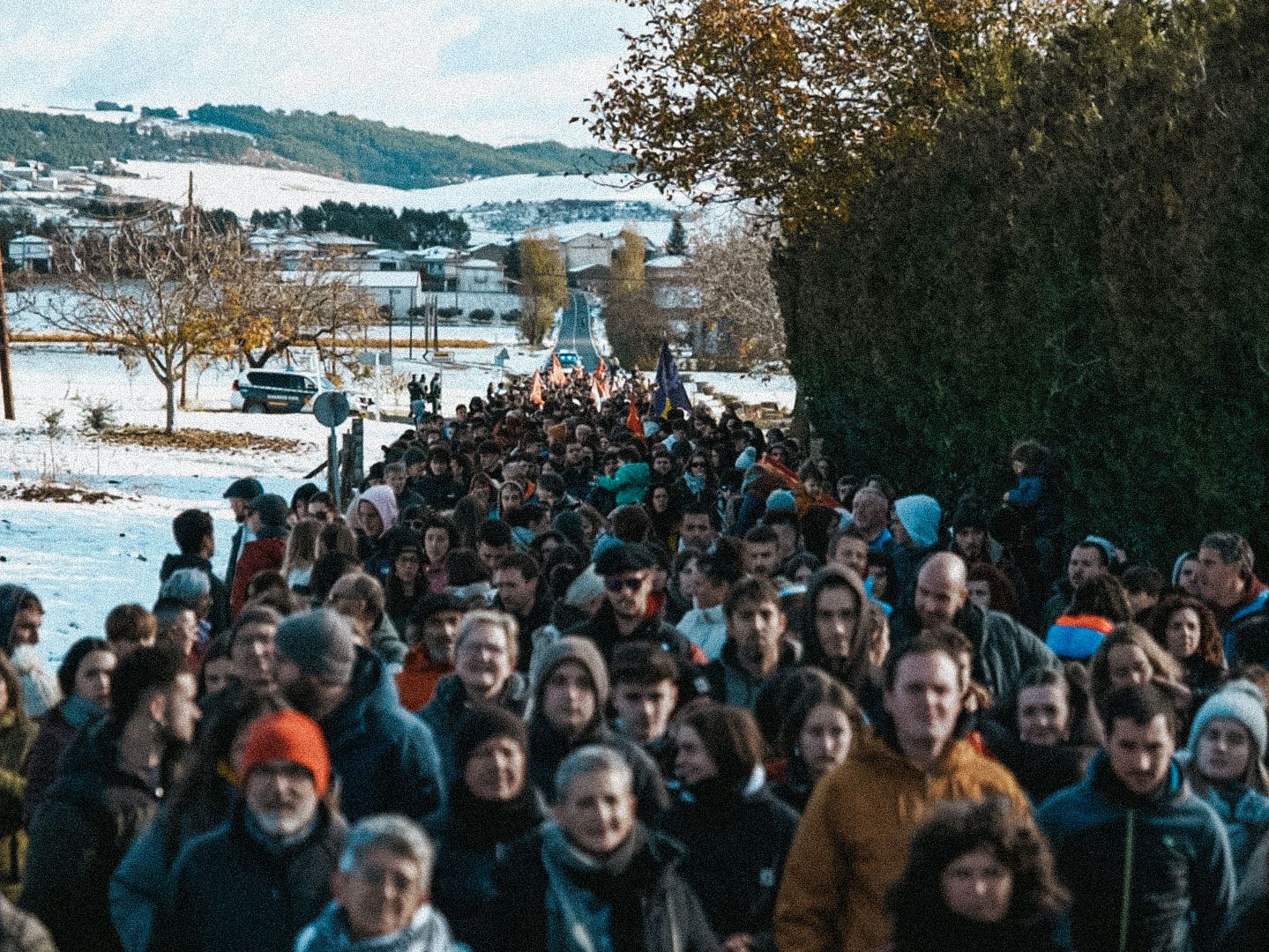 Fotos de la manifestación desde Arizala hasta Abárzuza contra la presencia de la Fundación Maestro Ávila