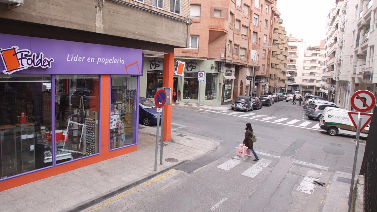 El cruce de las calles Capuchinos y Pablo Sarasate