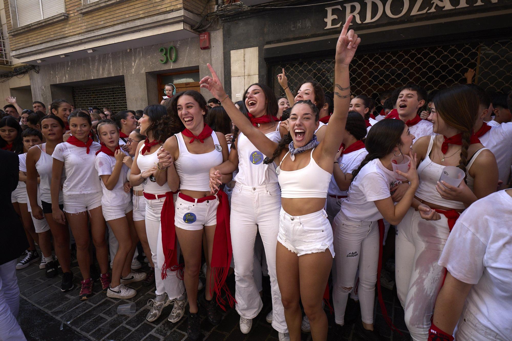 Fotos del cohete de fiestas de Sangüesa 2025