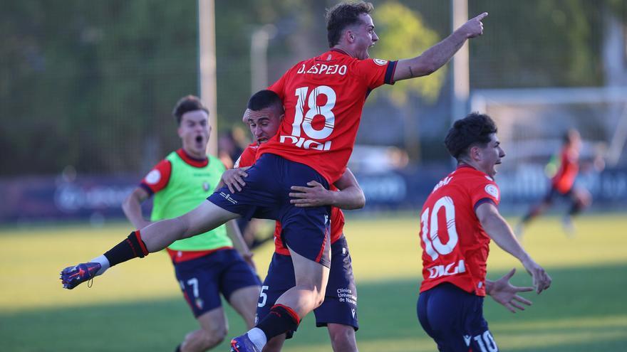 Diego Espejo, autor de la permanencia de Osasuna Promesas la pasada campaña, primera baja confirmada del filial
