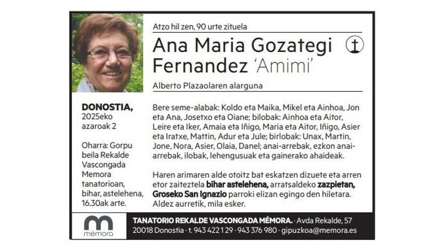 Ana Maria Gozategi Fernandez