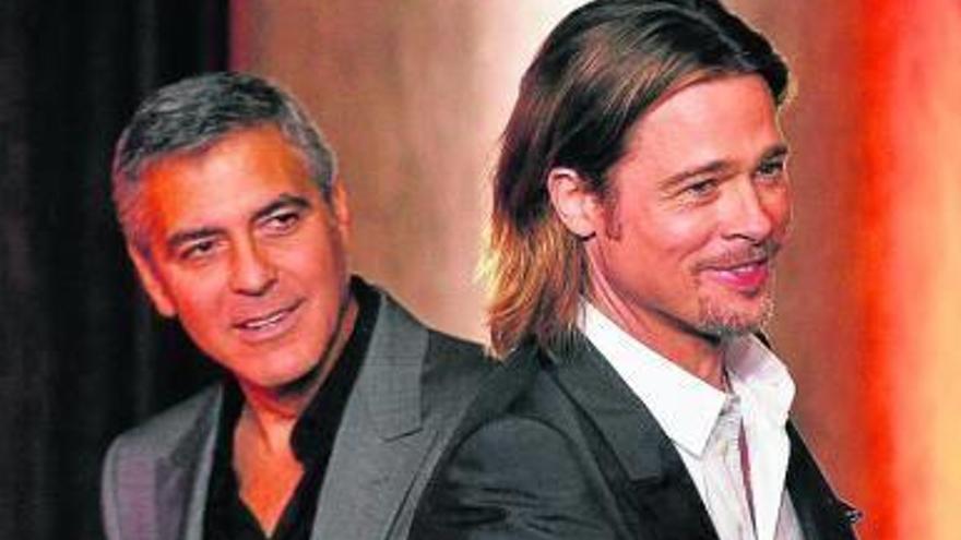 Brad Pitt será el padrino en la boda  de su amigo Clooney