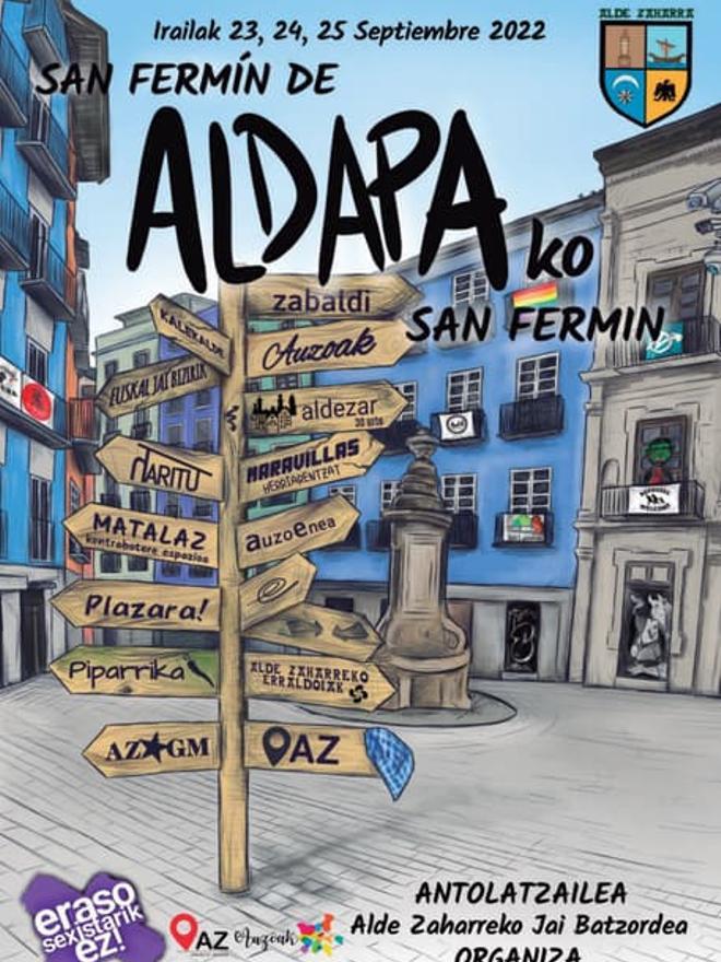 Recorrido histórico por los carteles de San Fermín Txikito