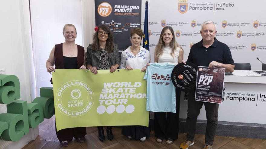 La maratón de patinaje en carretera entre Pamplona y Puente la Reina se disputa este domingo