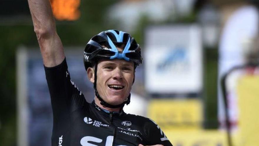 Froome celebra la victoria en la 67ª edición de la Dauphiné.