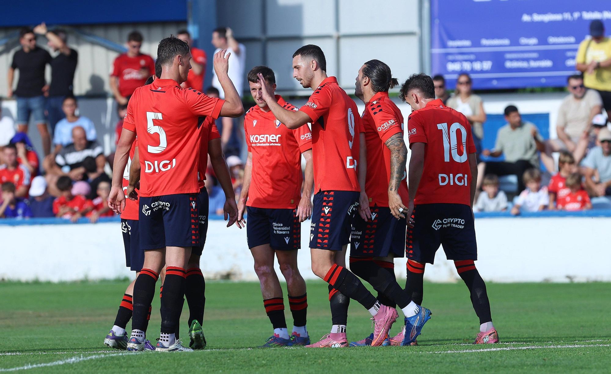 Osasuna logra en Tafalla su primer triunfo de pretemporada