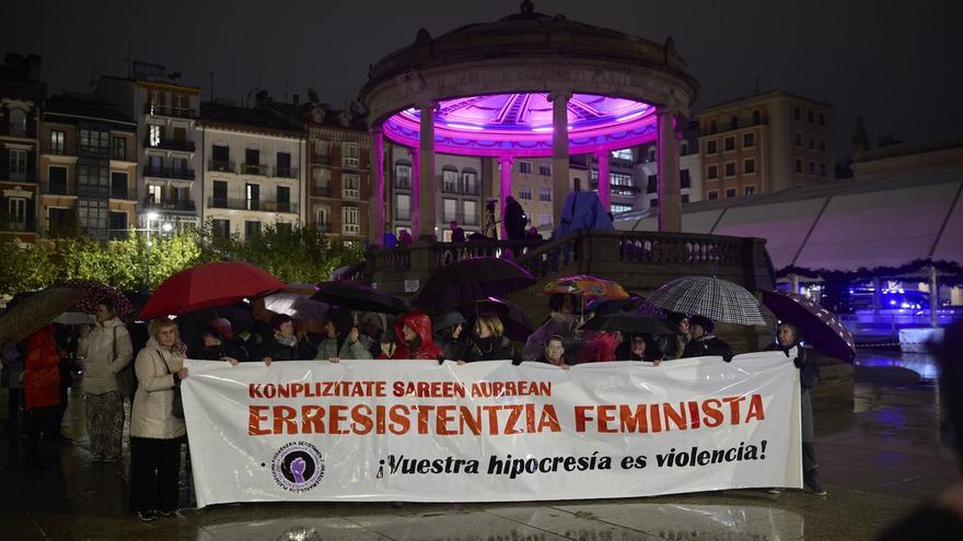 25-N: El feminismo alza la voz en Pamplona contra las &quot;redes de complicidad machista&quot;