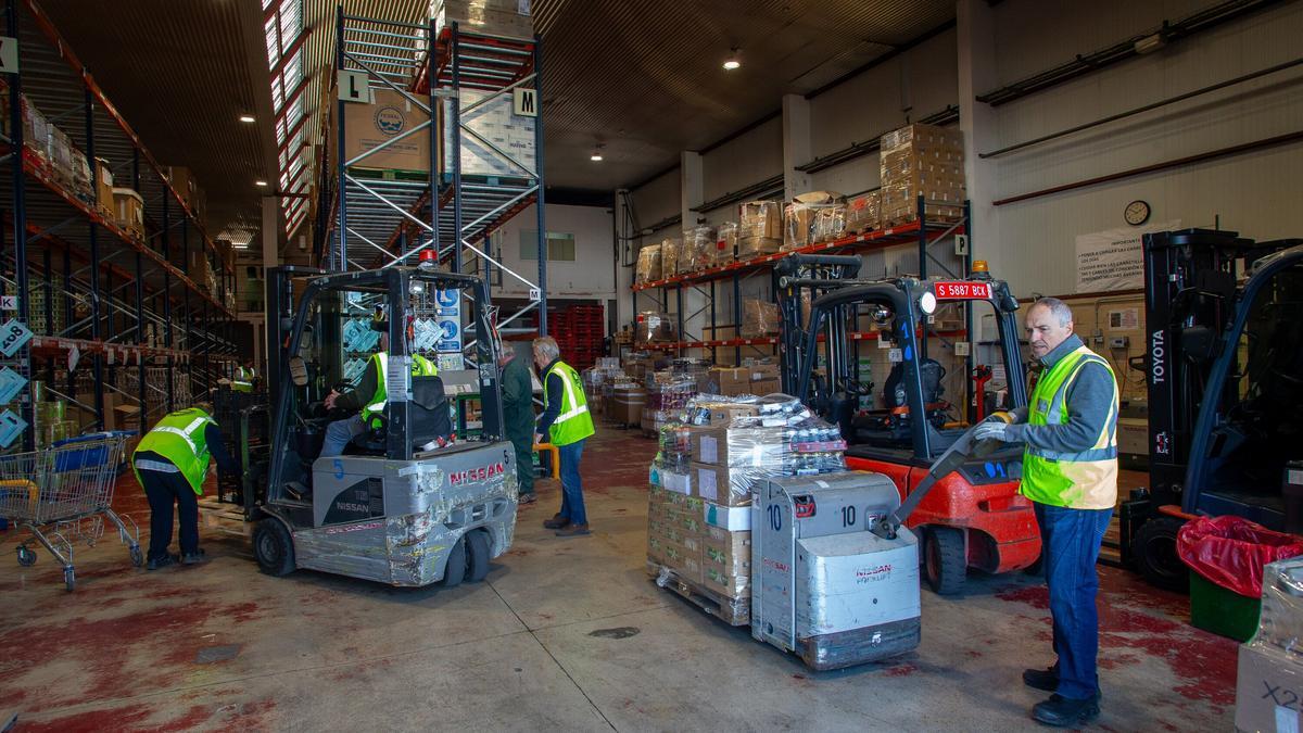 Almacén del Banco de Alimentos de Navarra.