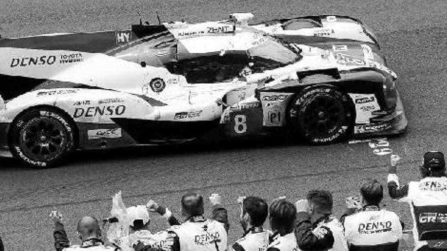 El coche número 8 de Toyota, vencedor de las 24 horas de Le Mans.