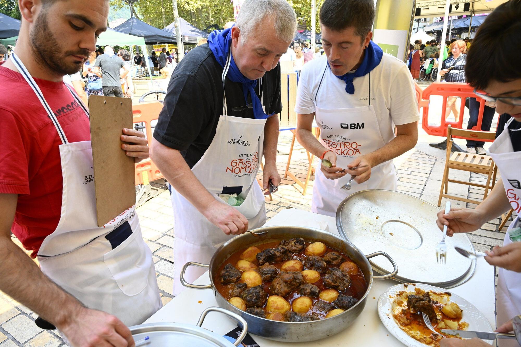 En imágenes: concurso gastronómico de rabo de toro en Aste Nagusia