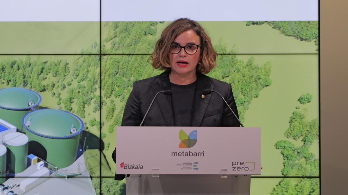 La diputada general de Bizkaia, Elixabete Etxanobe