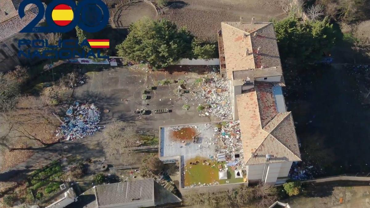 Imágenes aéreas de la antigua Ikastola Jaso