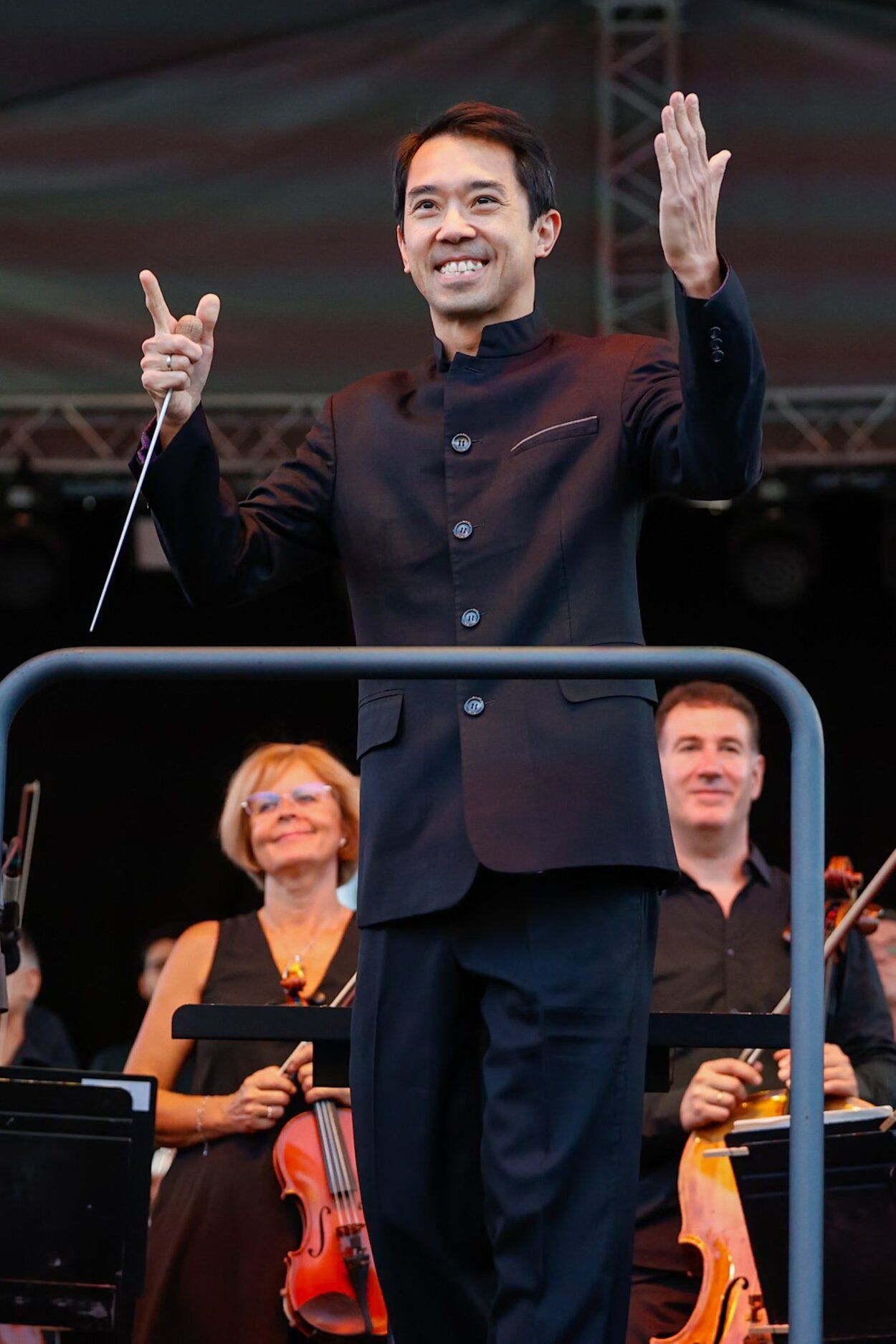 Fotos del concierto de la Orquesta Sinfónica de Navarra en la Plaza del Castillo