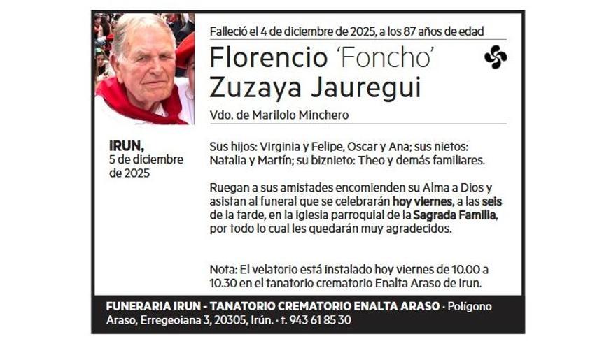 FLORENCIO ZUZAYA JAUREGUI