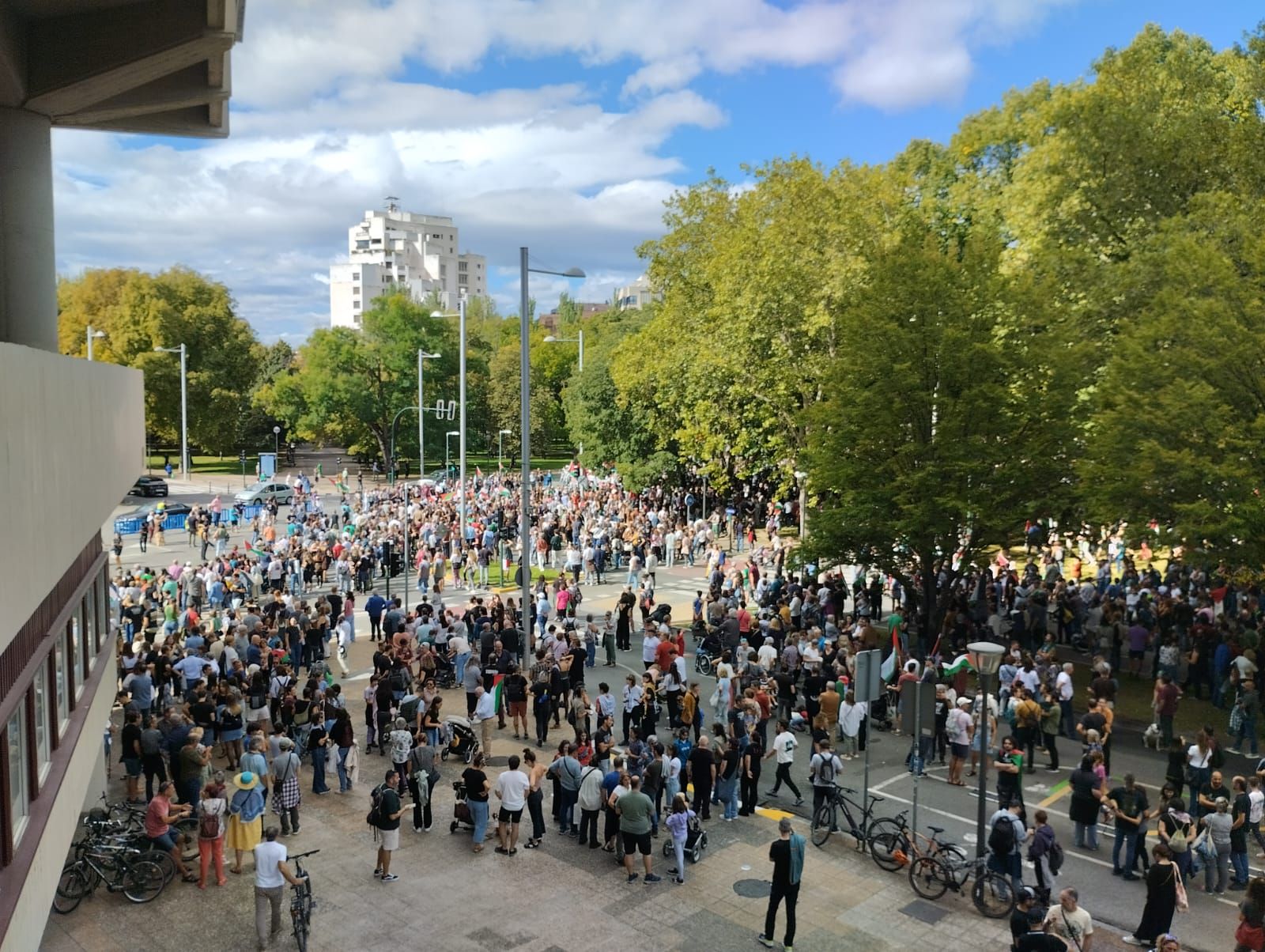 Gran manifestación en Pamplona contra el genocidio en Palestina