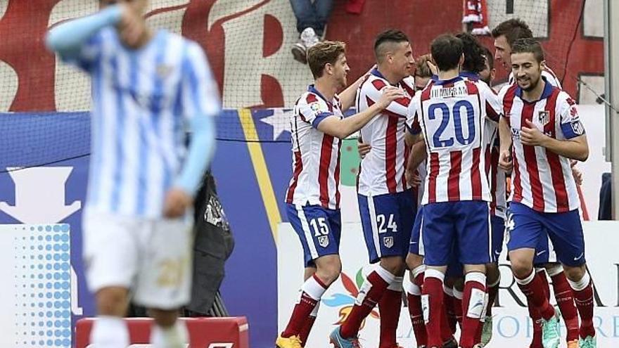 Triunfo práctico del Atlético ante el Málaga