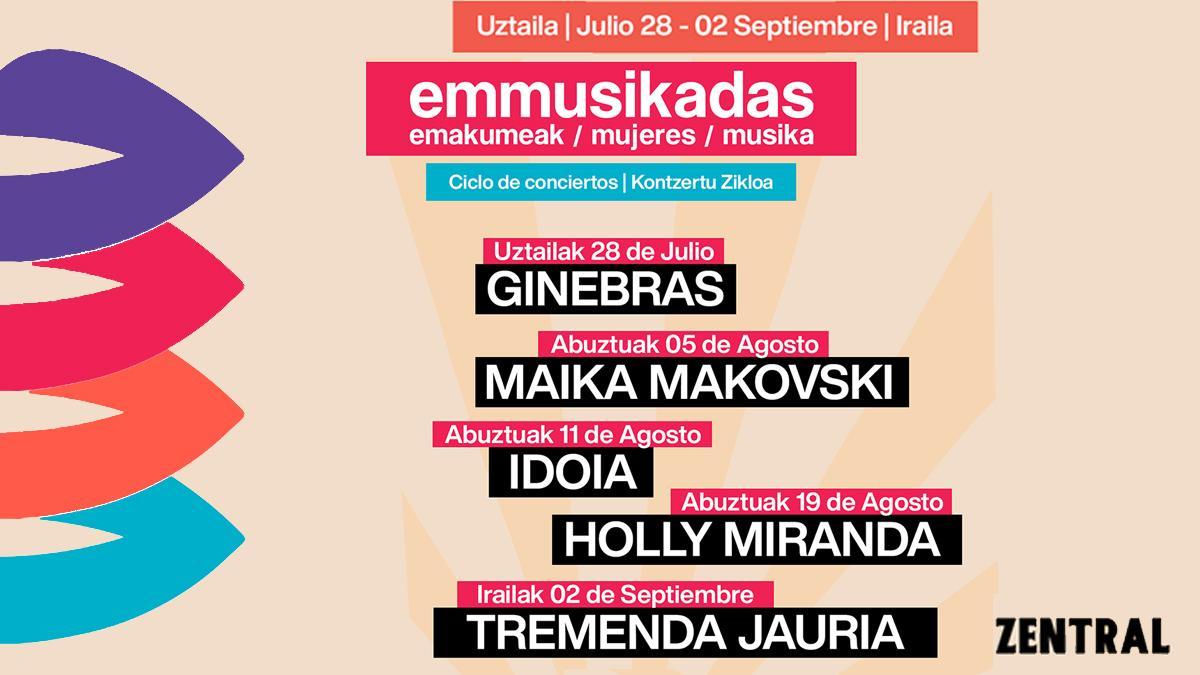 El ciclo de conciertos EMMusikadas vuelve a la Sala Zentral