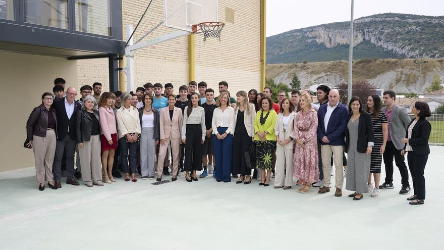 Fotos de la visita de la reina Letizia al CIP FP Lumbier IIP