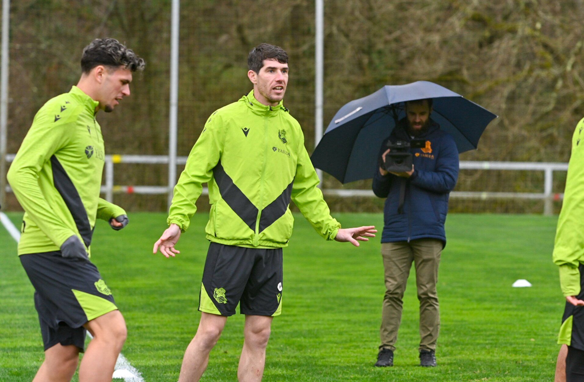 Entrenamiento antes de la semifinal en la Real y el Madrid