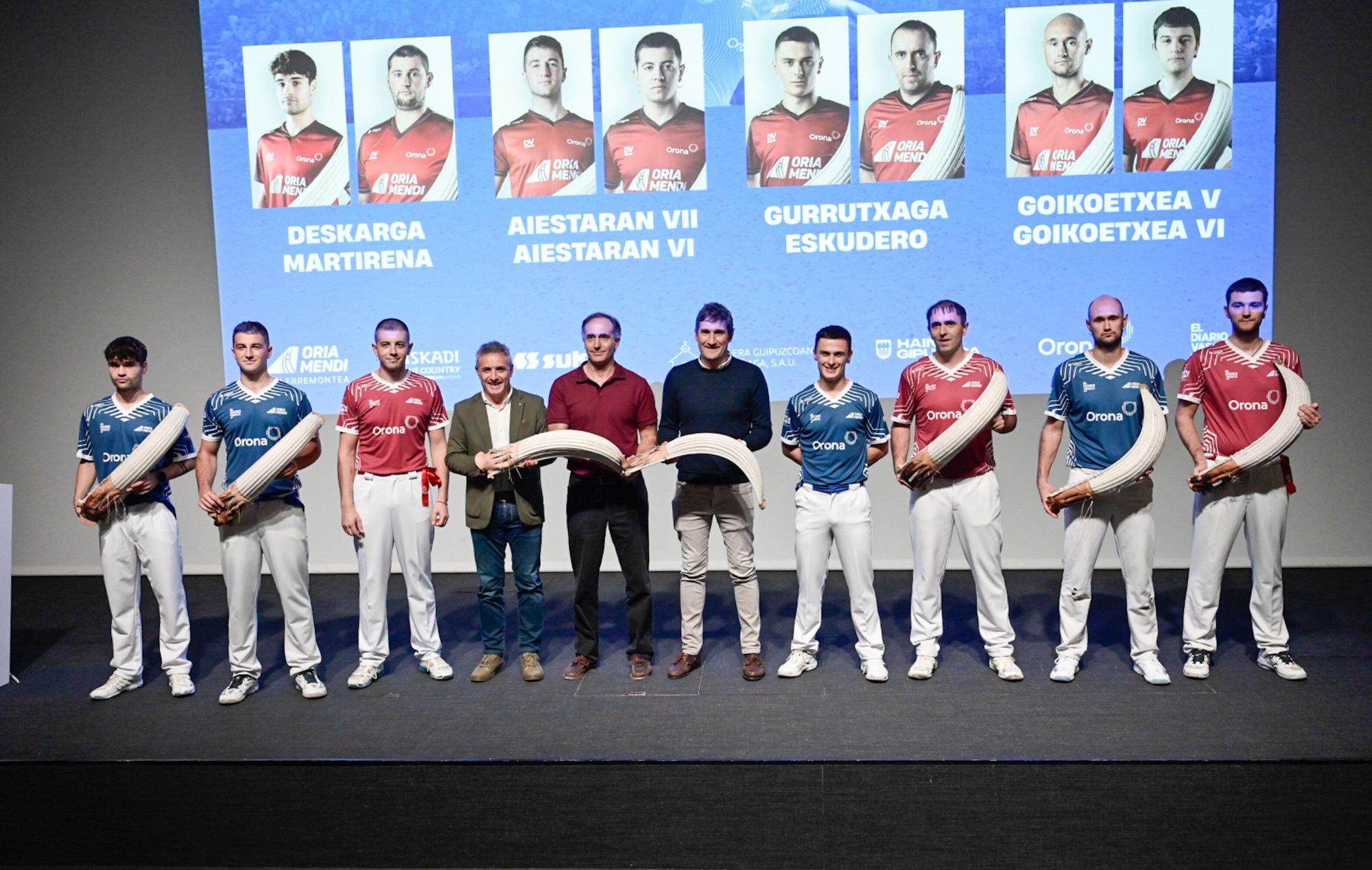 Presentación del Campeonato de Parejas de remonte de Oriamendi.