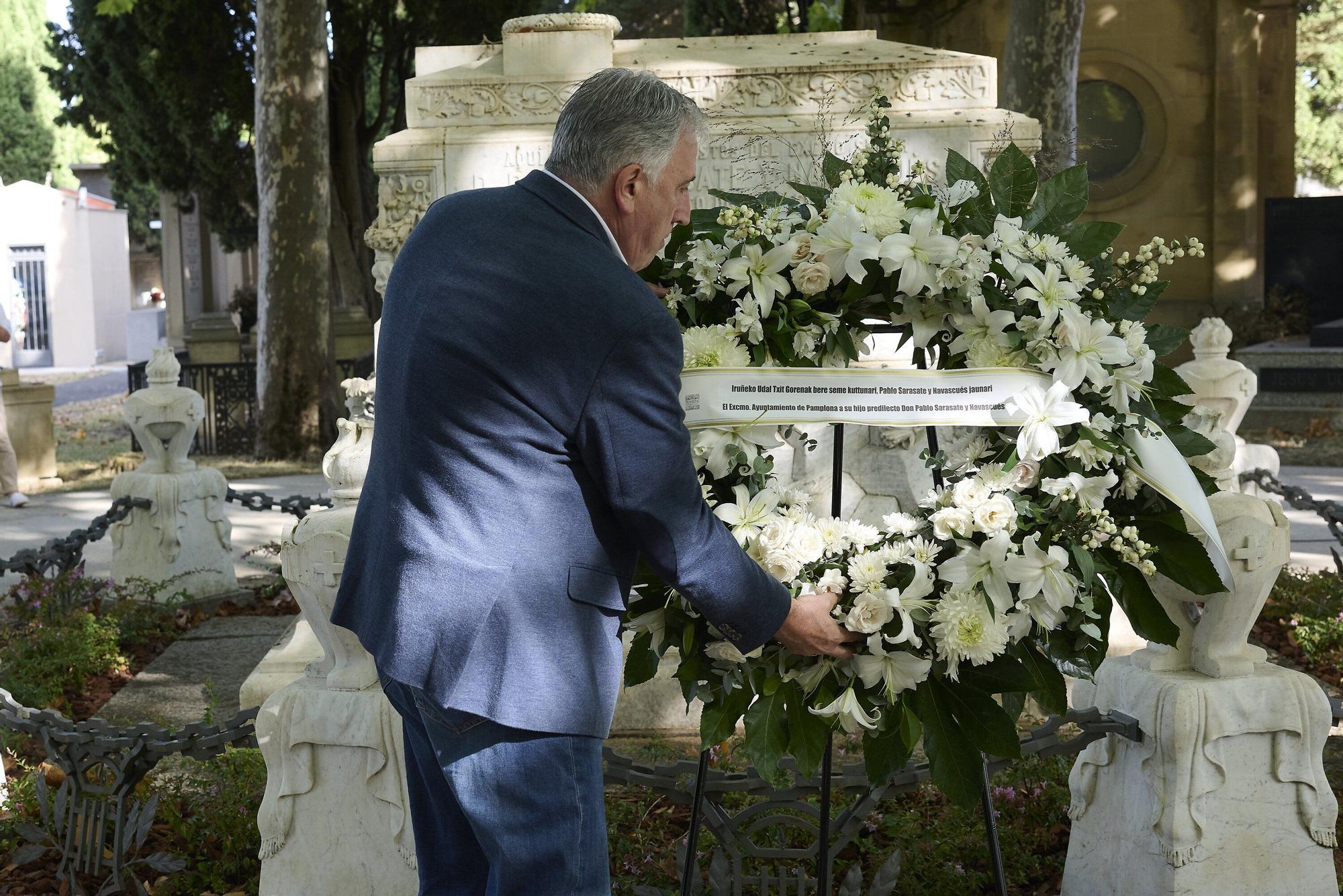 Homenaje a Pablo Sarasate en el cementerio de San José
