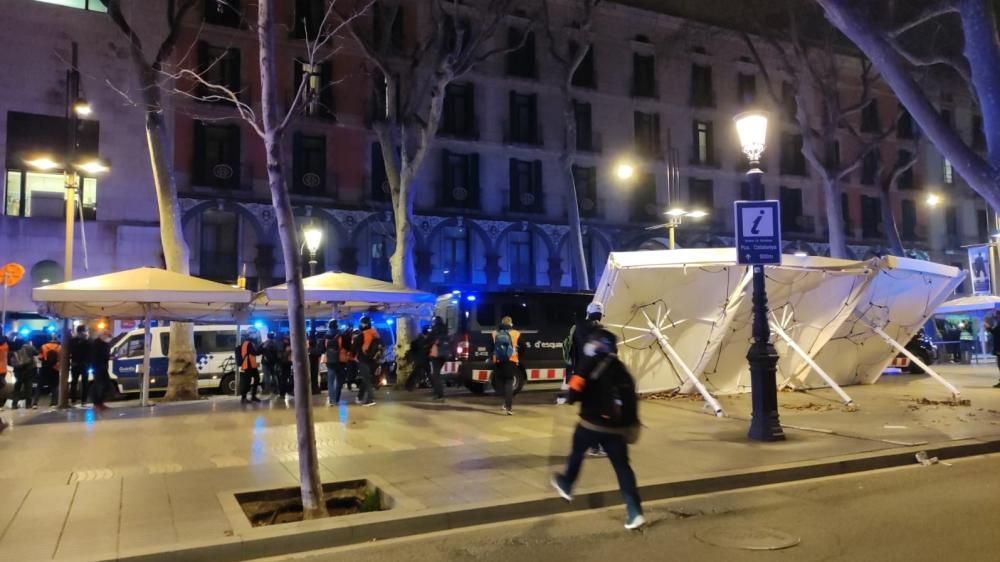 Disturbios en Barcelona