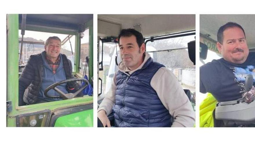 Félix Hita, Carlos Narcué y Jenaro Pascual