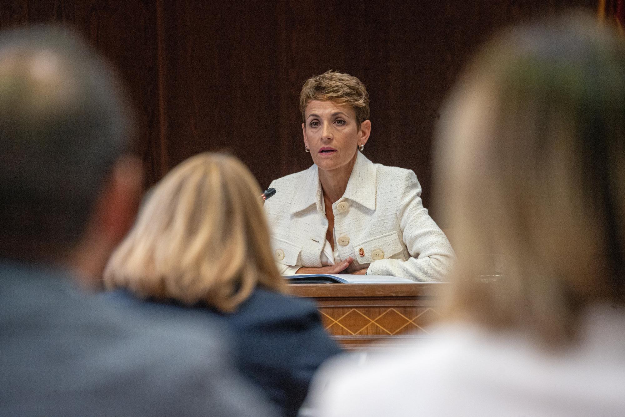 María Chivite comparece en el Senado en la comisión de investigación del 'caso Koldo'