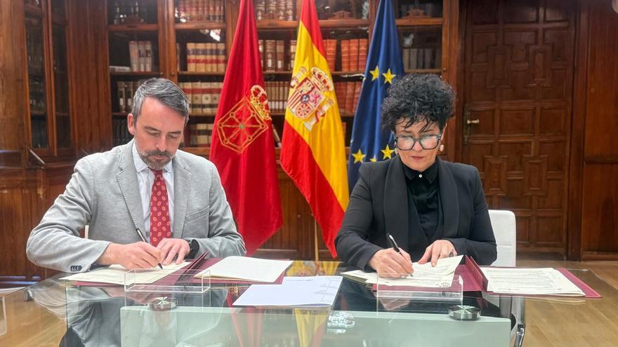 Navarra y el Ministerio de Justicia firman un convenio para reforzar la digitalización