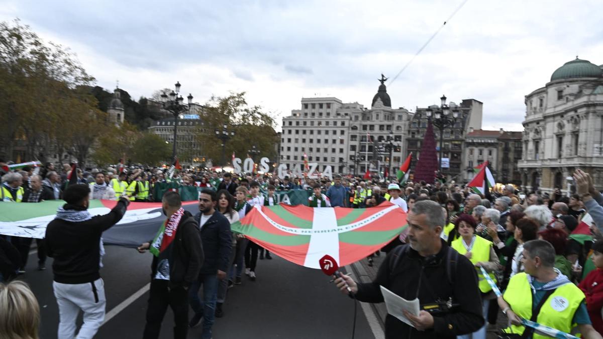 Manifestación de apoyo a Palestina