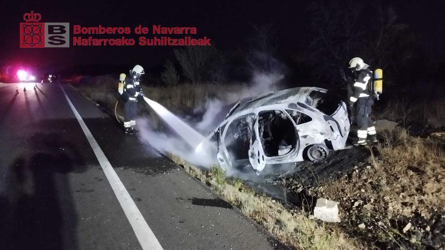 Herido un conductor de 27 años al sufrir una salida de vía en Corella