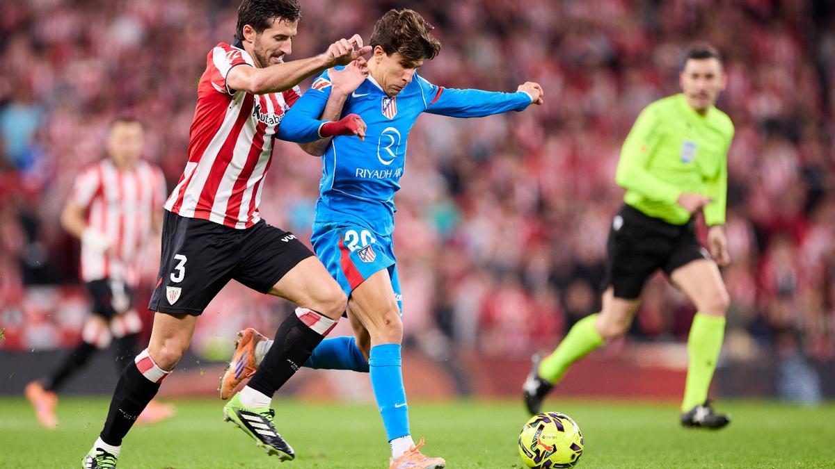 Giuliano Simeone durante el Athletic-Atlético del pasado sábado