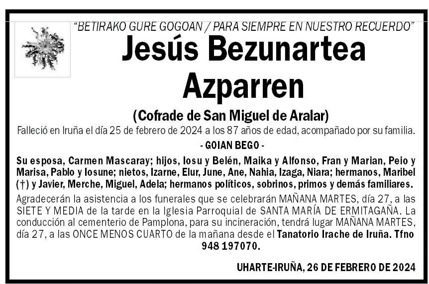 Jesús Bezunartea Azparren