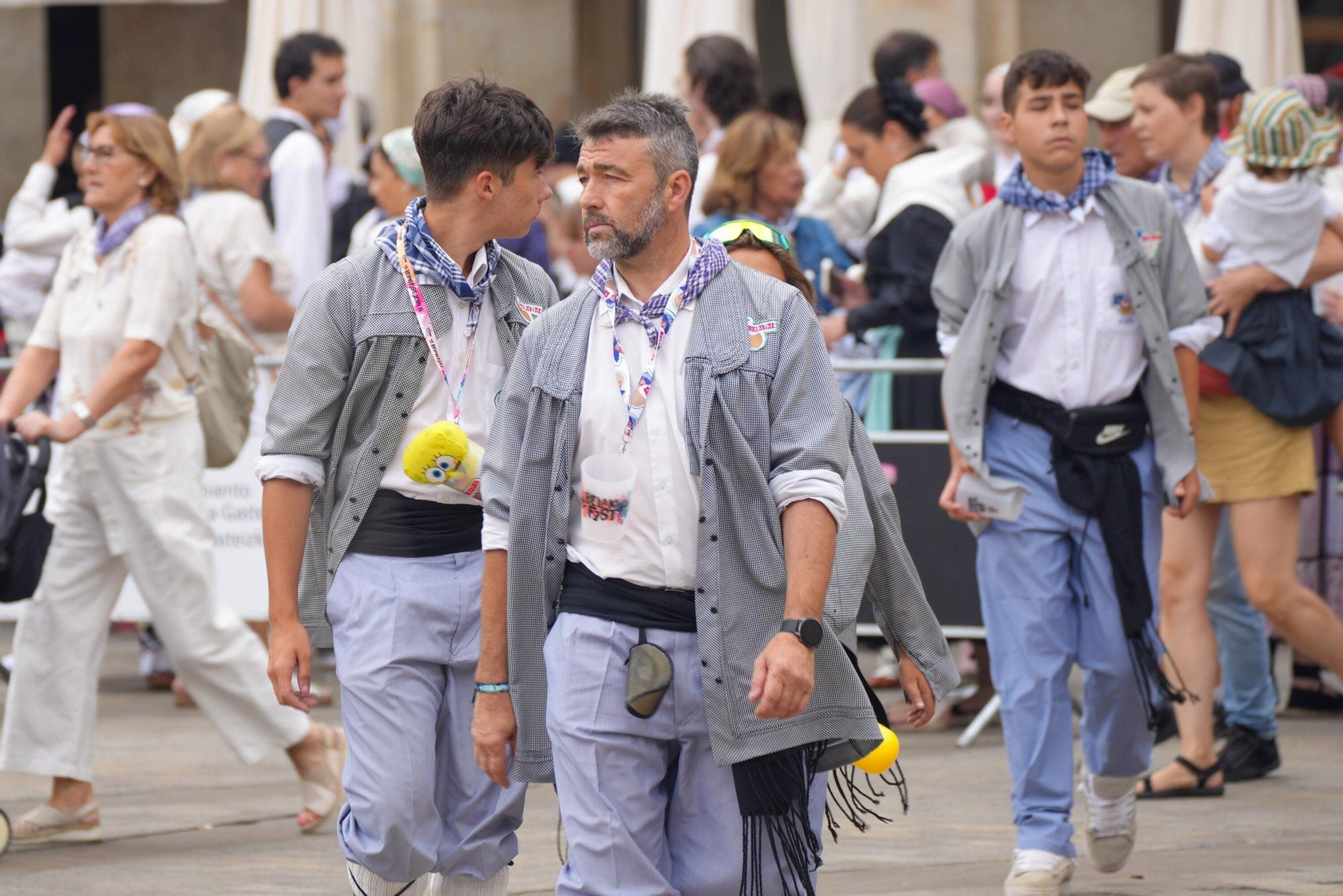 Ambiente en Vitoria el día de la Virgen Blanca