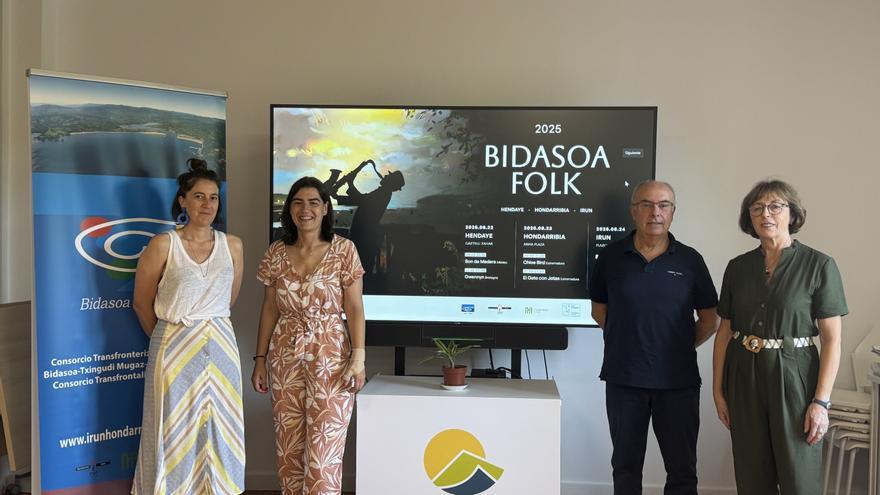 Seis conciertos al aire libre componen el programa del Bidasoa Folk 2025