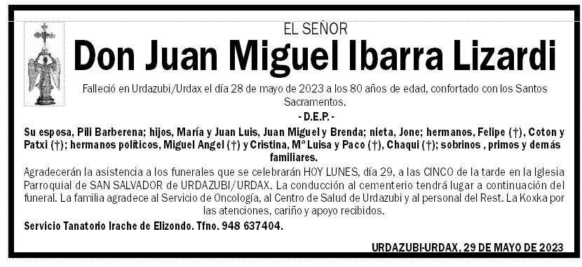 Juan Miguel Ibarra Lizardi