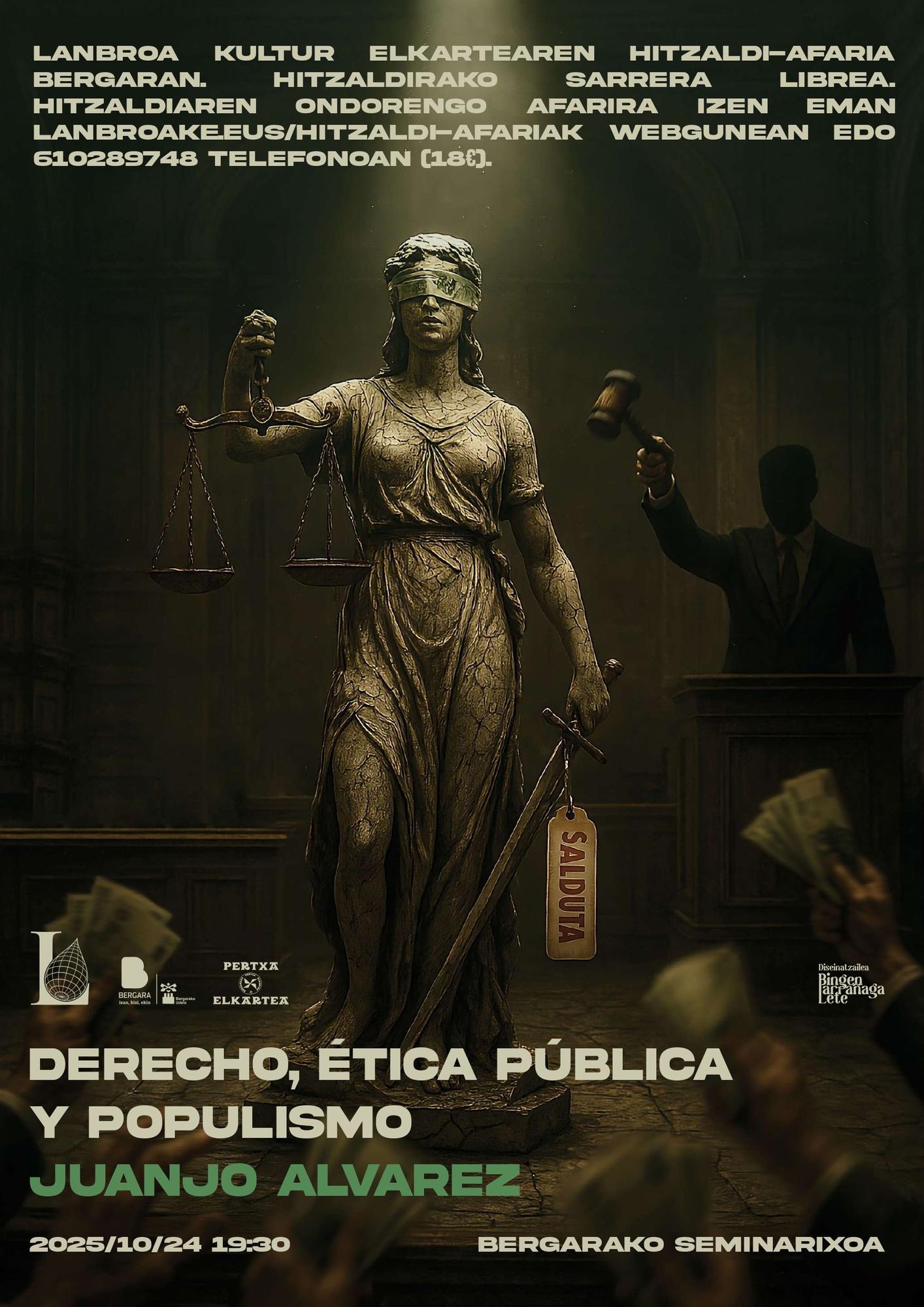 Cartel que anuncia la conferencia.