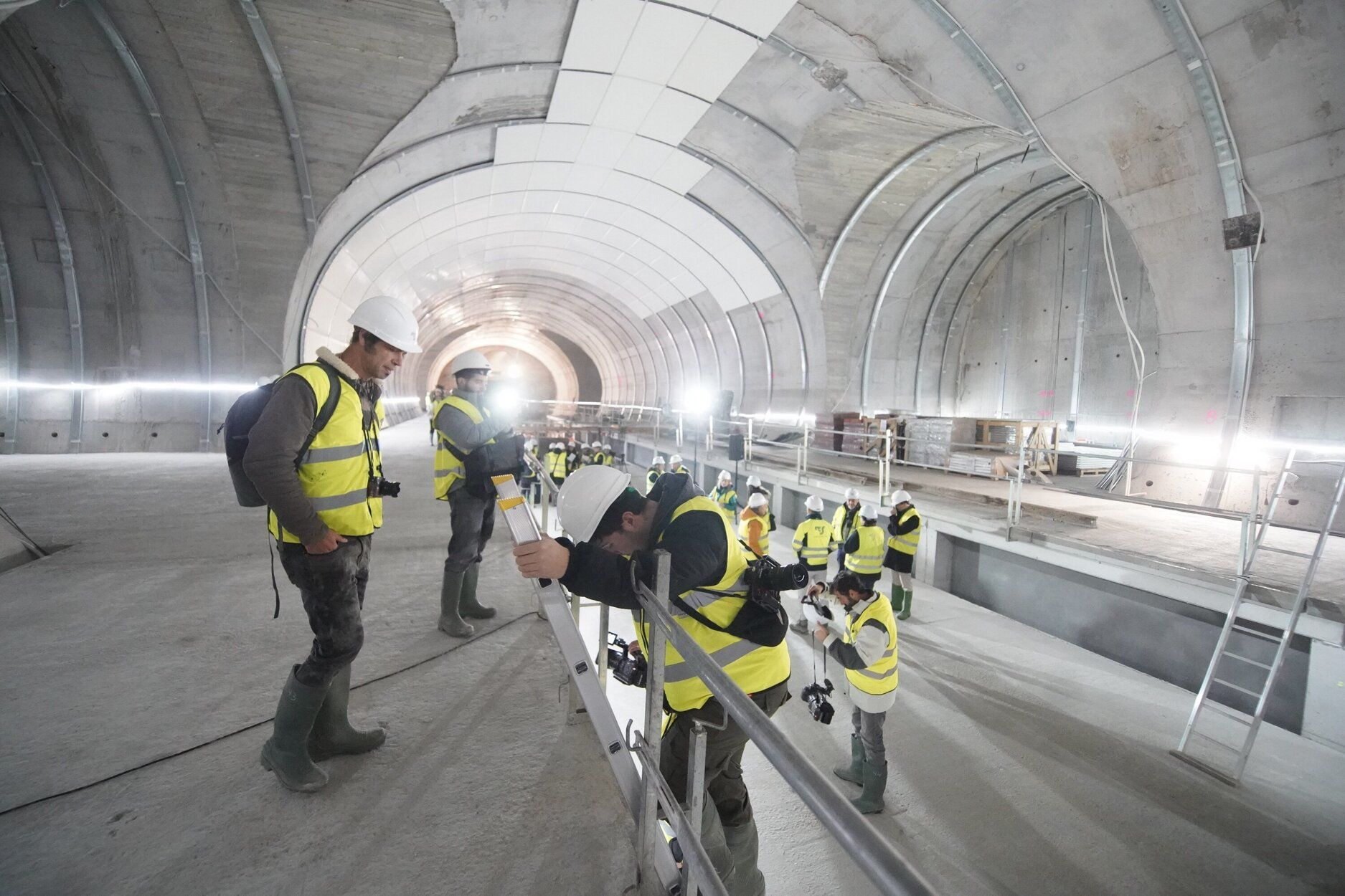 Avance de las obras en la nueva estación Centro-Concha del Topo