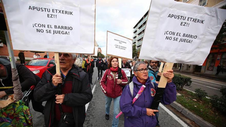 Concentración en contra de los salones de juegos en San Jorge.