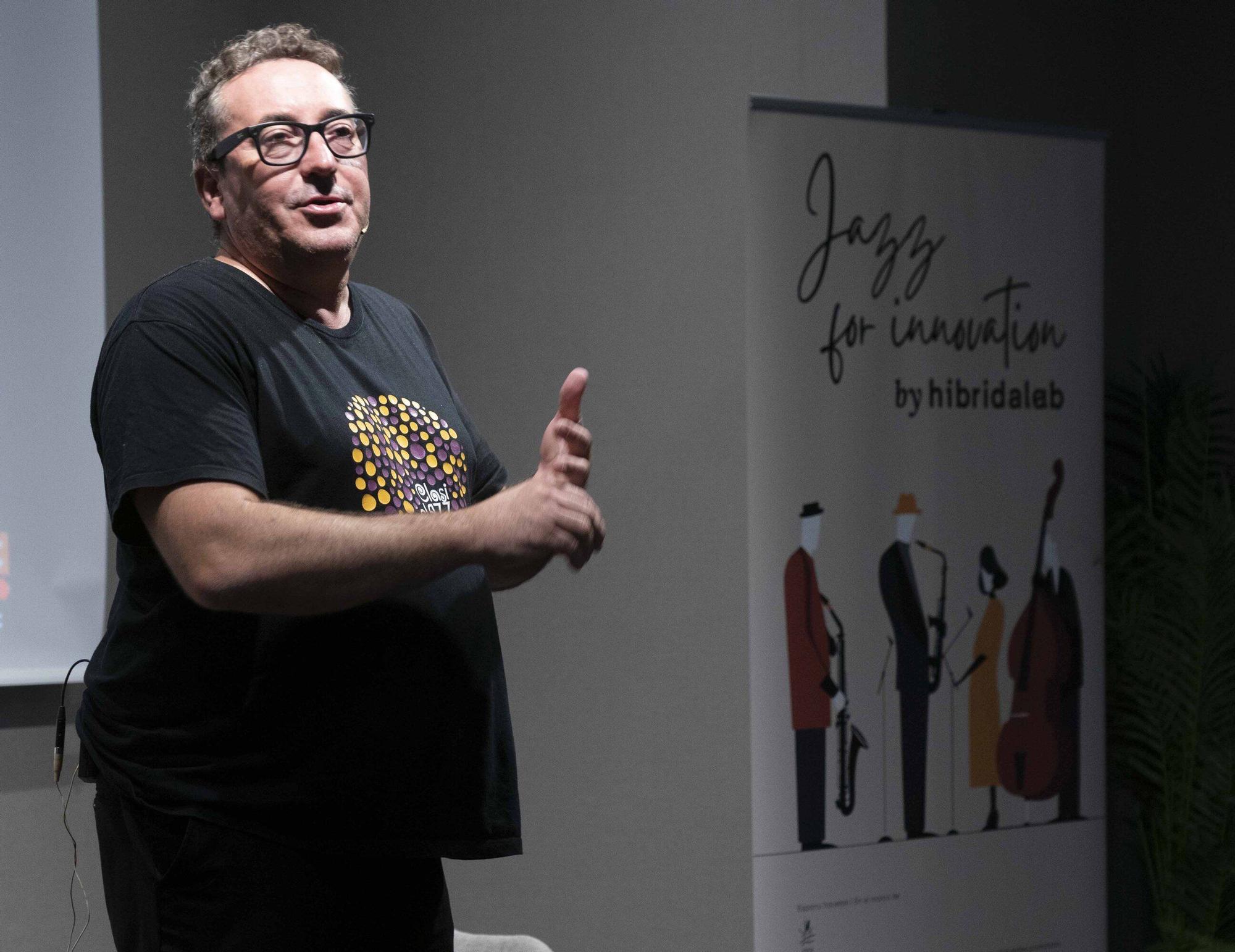 En imágenes: Pablo Mazuecos fue el encargado de dar la segunda conferencia del ciclo Jazz for Innovation by Hibridalab