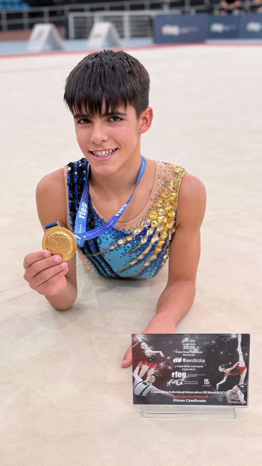 En imágenes: el vizcaino Hodei Rivas, campeón de España de gimnasia rítmica