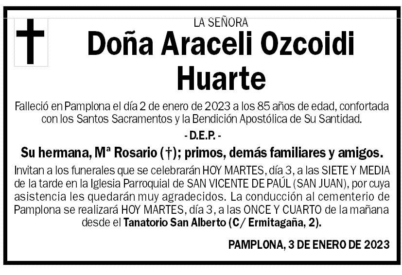 Araceli Ozcoidi Huarte