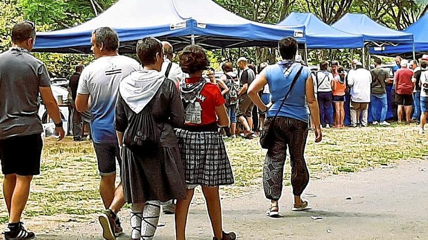 La txosna de San Roke siempre es un gran reclamo para las familias.