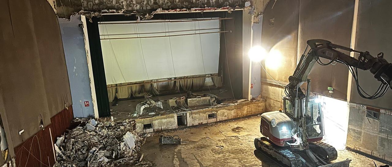 Comienzan las obras para convertir el antiguo cine de Fustiñana en un espacio multiusos